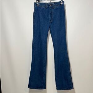 Vintage Classic Blue Flare Wide Leg Jeans
